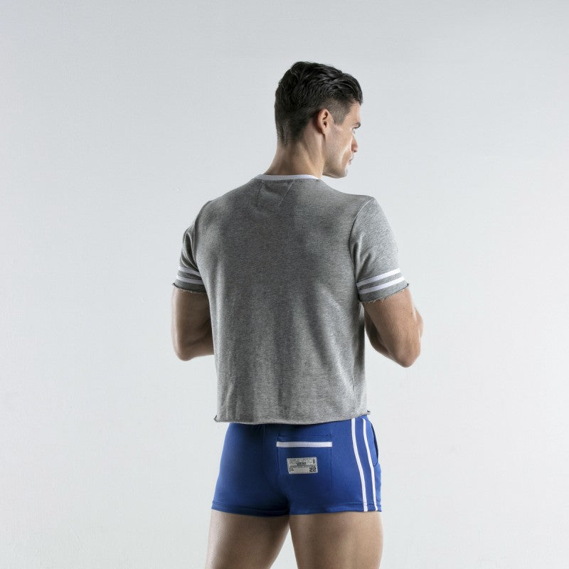 Code 22 Full Contact Crop T Shirt Grey