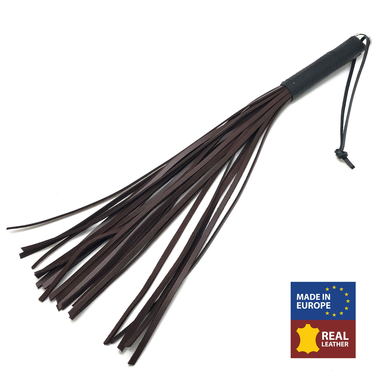 The Red Leather Flogger Brown 50cm