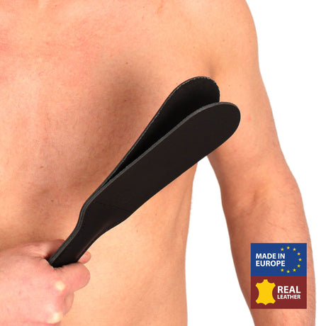 The Red Double Leather Paddle 31cm x 7cm