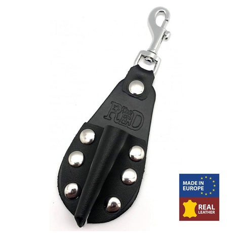 The Red Leather Poppers Harness Large