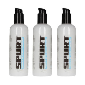 3PK BUNDLE DEAL SPURT Pure Silk Premium Water Based Lube 250ml