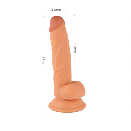 Mr. Rude V2 Realistic Dong 7.1" Flesh