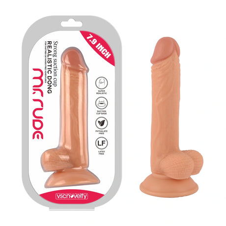 Mr. Rude Realistic Dong 7.9" Flesh