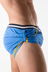 Code 22 Nautical Swim Short Steel Blue