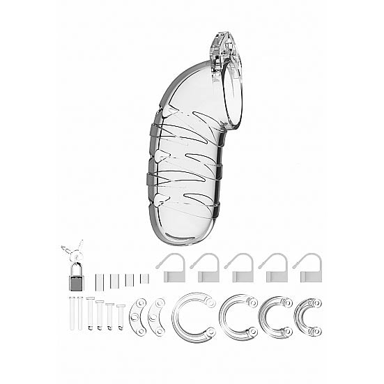 Mancage NO 5 Chastity 5.5 Inch Cock Cage Clear