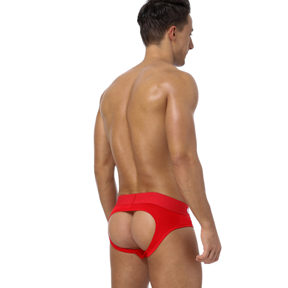 0850 Backless Brief Lisbon Red