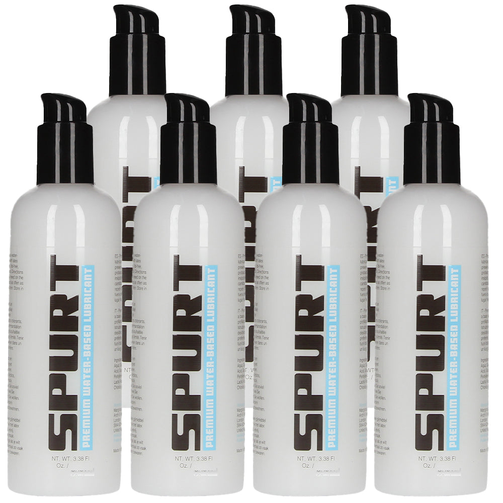 6PK BUNDLE DEAL SPURT Pure Silk Premium Water Based Lube 250ml