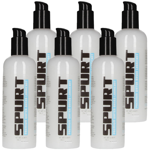 6PK BUNDLE DEAL SPURT Pure Silk Premium Water Based Lube 250ml