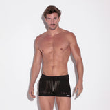 Code 22 Knitted Stripe Short Black