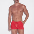 Code 22 Knitted Stripe Short Coral