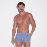 Code 22 Knitted Stripe Short Sky Blue