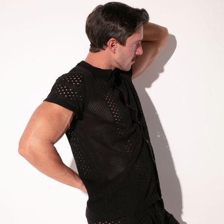 Code 22 Mosaic Shirt Black