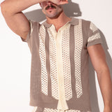 Code 22 Mosaic Shirt Taupe