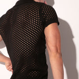 Code 22 Mosaic Polo Black