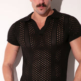 Code 22 Mosaic Polo Black