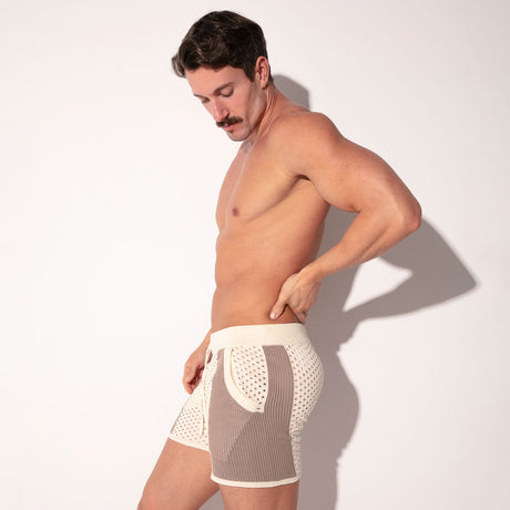 Code 22 Mosaic Short Taupe