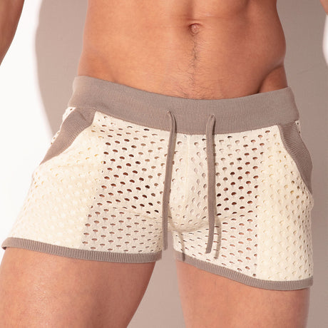 Code 22 Mosaic Mini Short Taupe