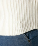 Code 22 Ribbed Sweater Off White