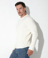 Code 22 Ribbed Sweater Off White