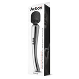 Action Silvery High Tech Powerful Wand Body Massager