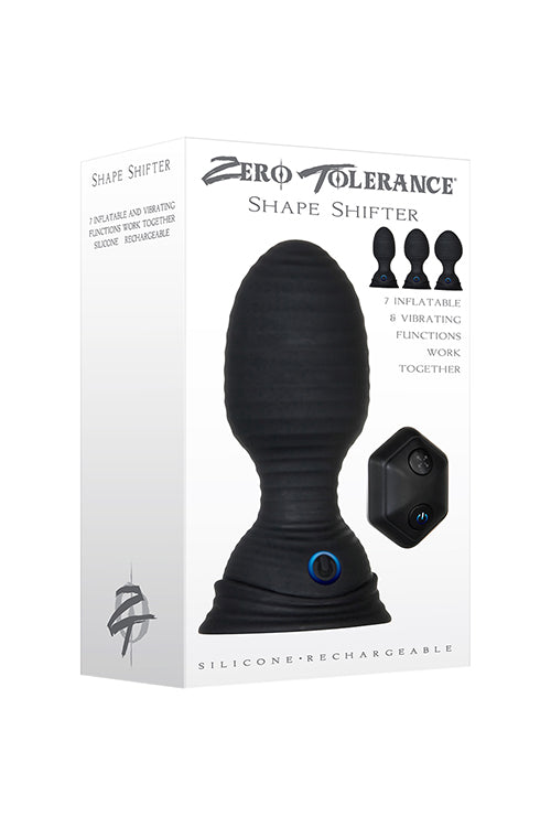 Zero Tolerance Shape Shifter Inflatable Vibrating Butt Plug