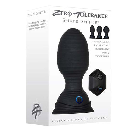 Zero Tolerance Shape Shifter Inflatable Vibrating Butt Plug