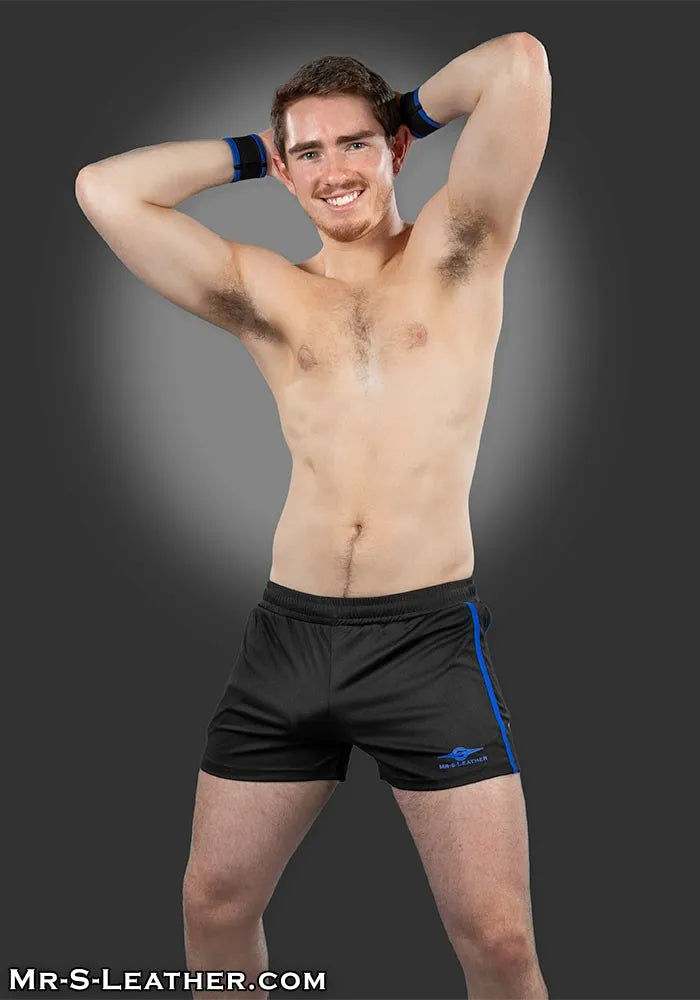 Mr S Leather Baller Short Blue