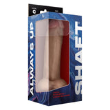 Shaft Liquid Silicone Dong with Balls Model C 9.5 Inch Light