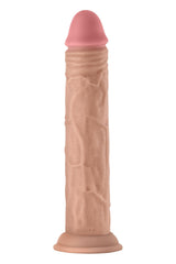 Shaft Liquid Silicone Dong Model J 9.5 Inch Light
