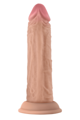 Shaft Liquid Silicone Dong Model J 5.5 Inch Light