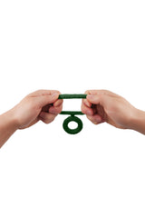 Shaft Double Cock Ring Model D Size 1 Small Green