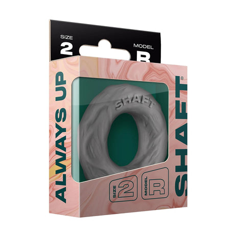 Shaft Cock Ring Model R Size 2 Medium Grey