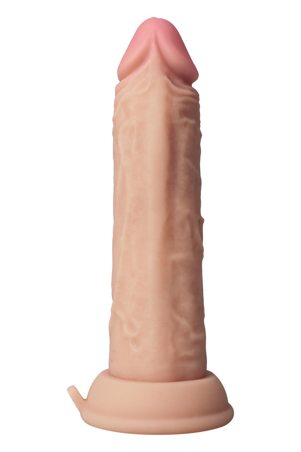 Shaft Liquid Silicone Realistic Vibrator  Model J 6.5 Inch Light