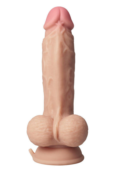 Shaft Liquid Silicone Realistic Vibrator  Model A 7.5 Inch Light