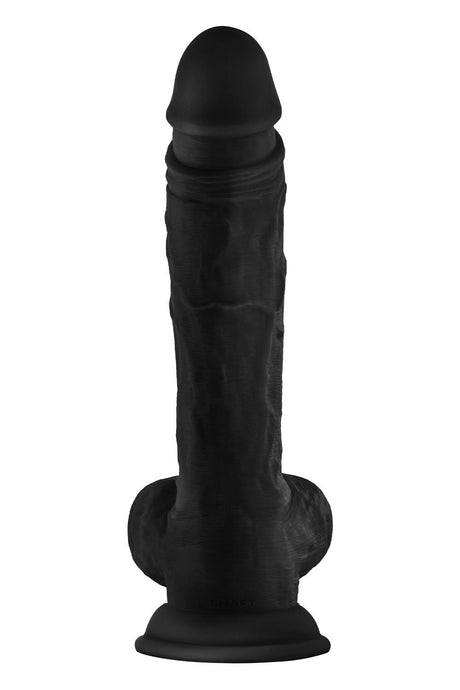 Shaft Liquid Silicone Dong with Balls Model A 10.5 Inch Black