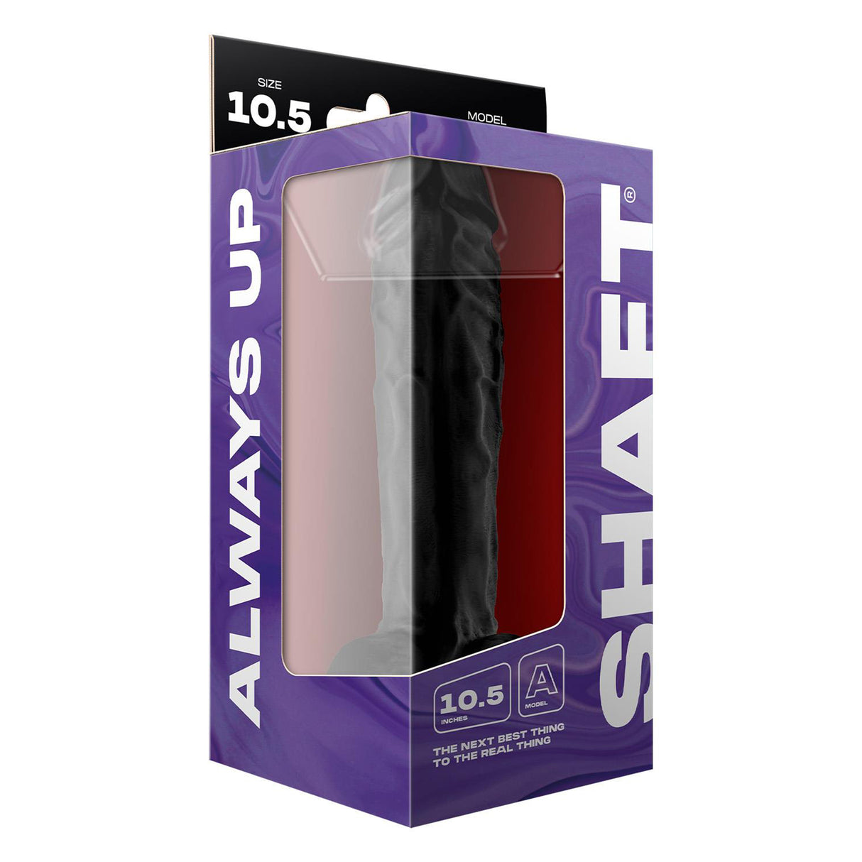 Shaft Liquid Silicone Dong with Balls Model A 10.5 Inch Black