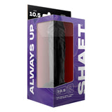 Shaft Liquid Silicone Dong with Balls Model A 10.5 Inch Black