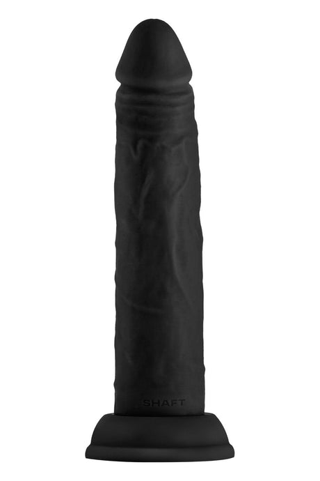 Shaft Liquid Silicone Dong Model J 7.5 Inch Black