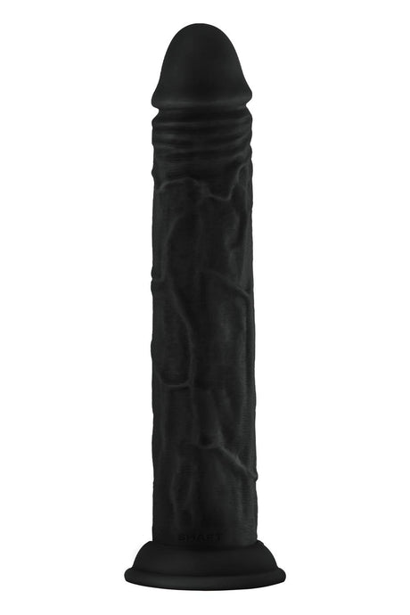 Shaft Liquid Silicone Dong Model J 9.5 Inch Black