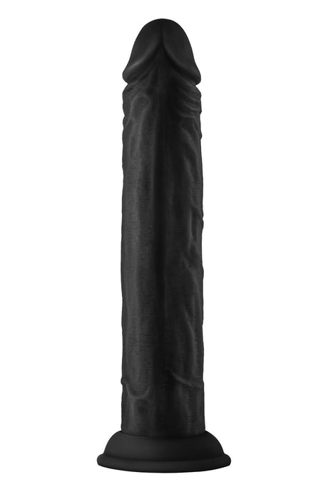 Shaft Liquid Silicone Dong Model J 9.5 Inch Black