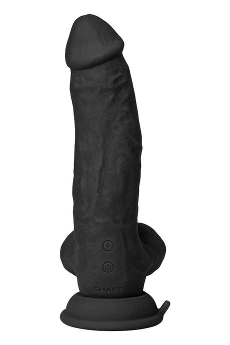 Shaft Liquid Silicone Realistic Vibrator Model N 8.5 Inch Black