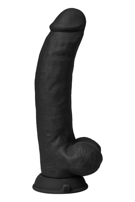 Shaft Liquid Silicone Realistic Vibrator Model C 9.5 Inch Black