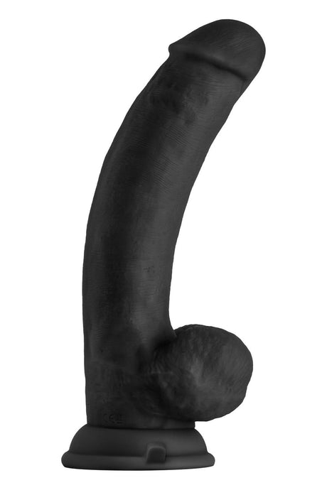 Shaft Liquid Silicone Realistic Vibrator Model C 8.5 Inch Black