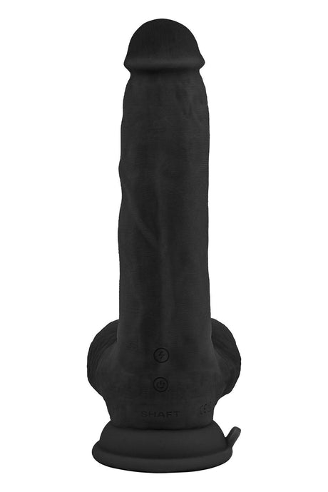 Shaft Liquid Silicone Realistic Vibrator Model C 8.5 Inch Black