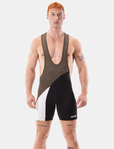 Barcode Berlin Singlet Luckenwalde Dark Army White Black