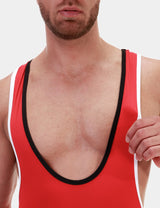 Barcode Berlin Singlet Allan Red Black White