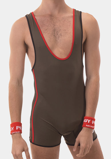 Barcode Berlin Singlet Allan Dark Army Red Black