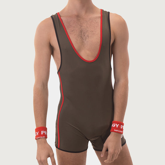 Barcode Berlin Singlet Allan Dark Army Red Black