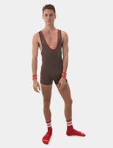 Barcode Berlin Singlet Allan Dark Army Red Black