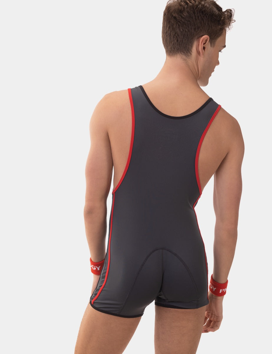 Barcode Berlin Singlet Allan Titanium Black Red